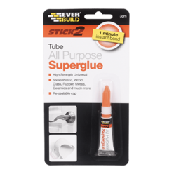 Stick 2 All Purpose Superglue Tube 3grm