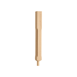 White Oak Stop Chamfered Newel Post 91mm
