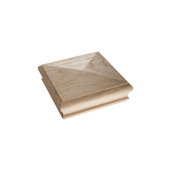 White Oak Pyramid Newel Cap