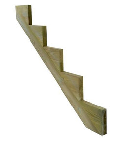 Decking Stair Stringer - 5 Tread