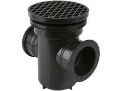 110mm Back Inlet Roddable Gully Round Grid B1001