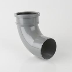 92.5 deg Single Socket Bend Grey 110mm Soil & Vent BS420G