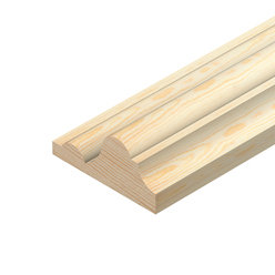 Cheshire Mouldings Pine Decorative Dado rail 45x20mm 2.4m TM482