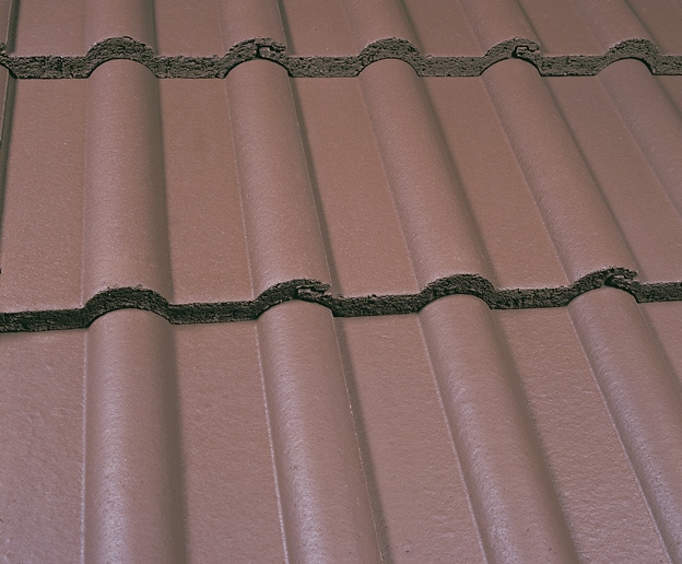 Marley Double Roman Interlocking Tile Smooth Brown