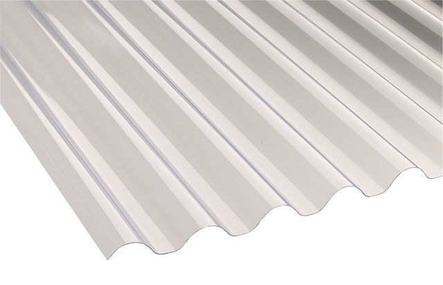 Corrugated PVC Sheets 2.4M/8'  3" Profile