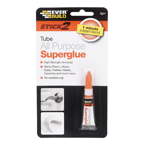 Stick 2 All Purpose Superglue Tube 3grm