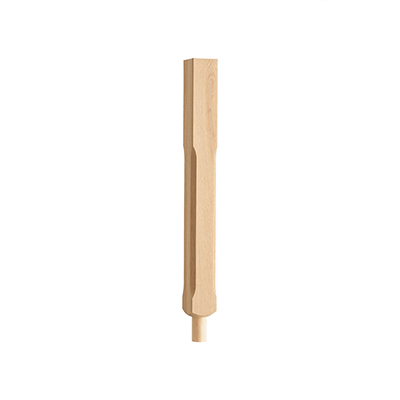 White Oak Stop Chamfered Newel Post 91mm