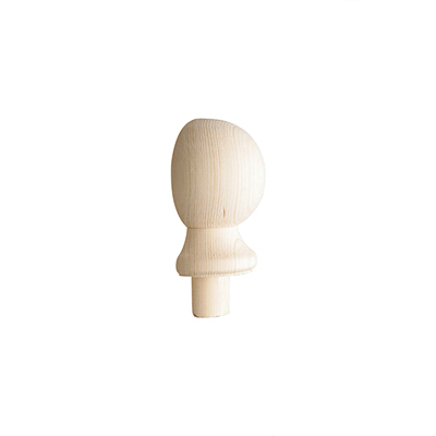 Pine Half Ball Newel Cap