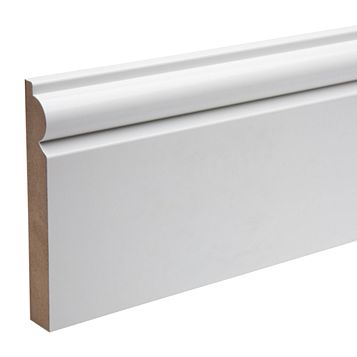 Torus Skirting White Primed 14.5x144x5400mm
