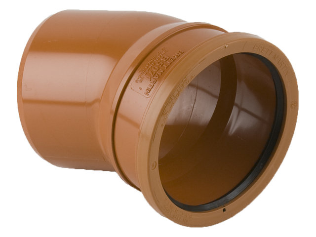 110mm Single Socket 22.5 Deg Short Radius Bend Brett B5071