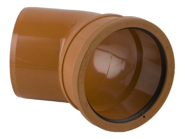 110mm Single Socket 45Deg Short Radius Bend Brett B5061