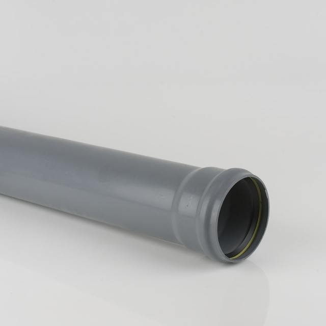 3M Pipe single Socket Grey 110mm Soil & Vent BS414G
