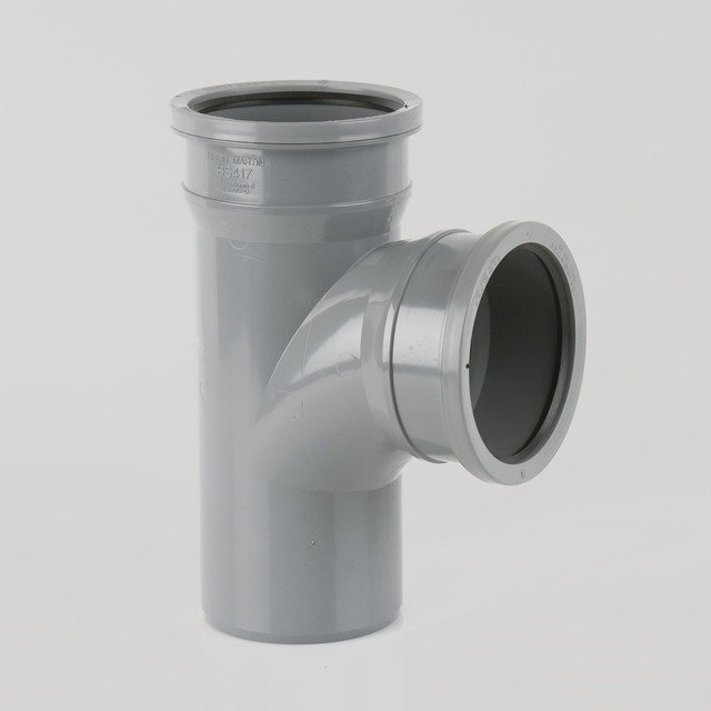 92.5deg Soil Branch Grey 110mm Soil & Vent BS417G