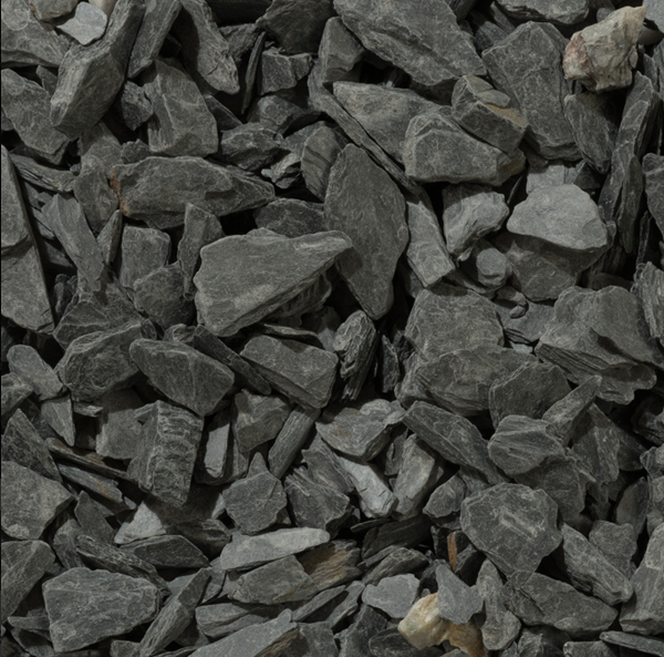 Charcoal Black Slate chip 20mm