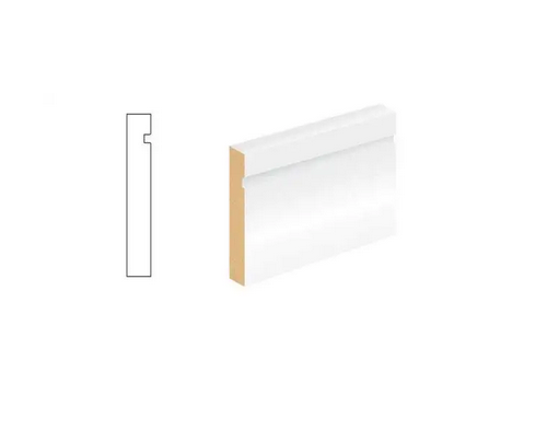 MDF Primed Single Groove Skirting 14.5x144x5400mm Profile 320