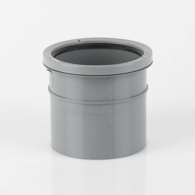 Single Socket Grey 110mm Soil & Vent BS432G