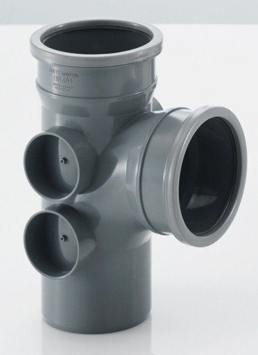 Soil Boss Pipe Grey 110mm Soil & Vent BS451G