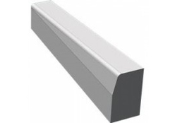 Single Left Hand Drop Kerb Straight Grey  125x255/150 Thumbnail