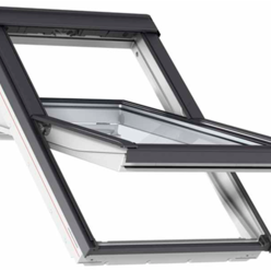 VELUX GGU UK04 0070 White Centre Pivot Window Laminated - 134cm x 98cm Thumbnail