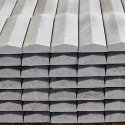 140mm White Apex Wall Coping 50-30 x600mm Thumbnail