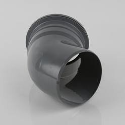 45 deg Single Socket Bend Grey 110mm Soil & Vent BS422G Thumbnail