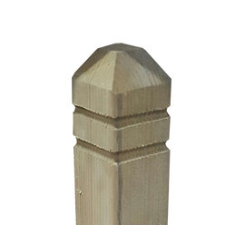 Chamfered & Beaded Newel Post Thumbnail