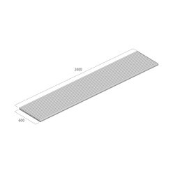 Cheshire Mouldings Dark Grey Acoustic Slat Wall Panel 2400x605x22mm WPKT8
*SPECIAL OFFER* Thumbnail