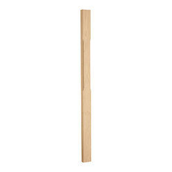White Oak Stop Chamfered Half Newel Post 41mm Thumbnail